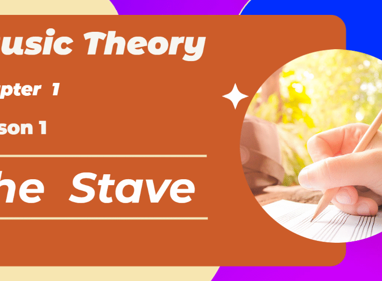 Music Theory Chapter 1,  Lesson 1 – The Stave